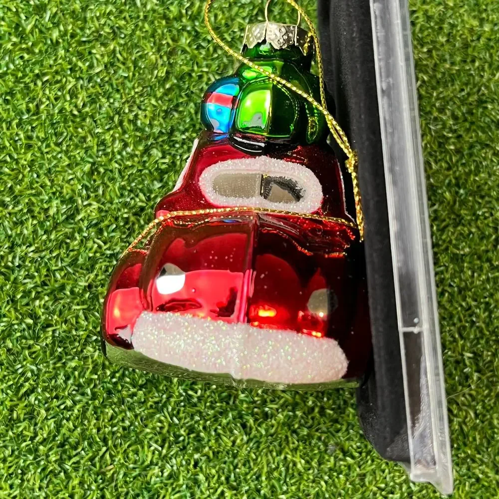 Vintage Old World Christmas Red Buggy Christmas Ornament